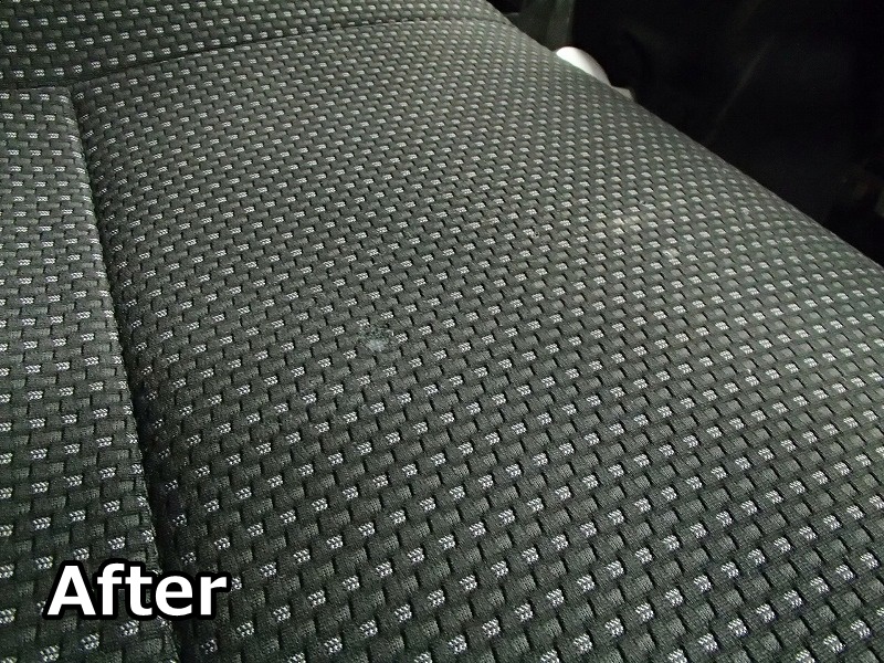 DAIHATSU HIJET burn hole in fabric seat repair_After_02