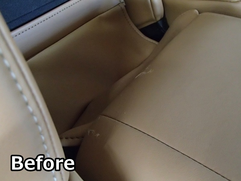 LEXUS LS damaged leather seat repair_Before_02