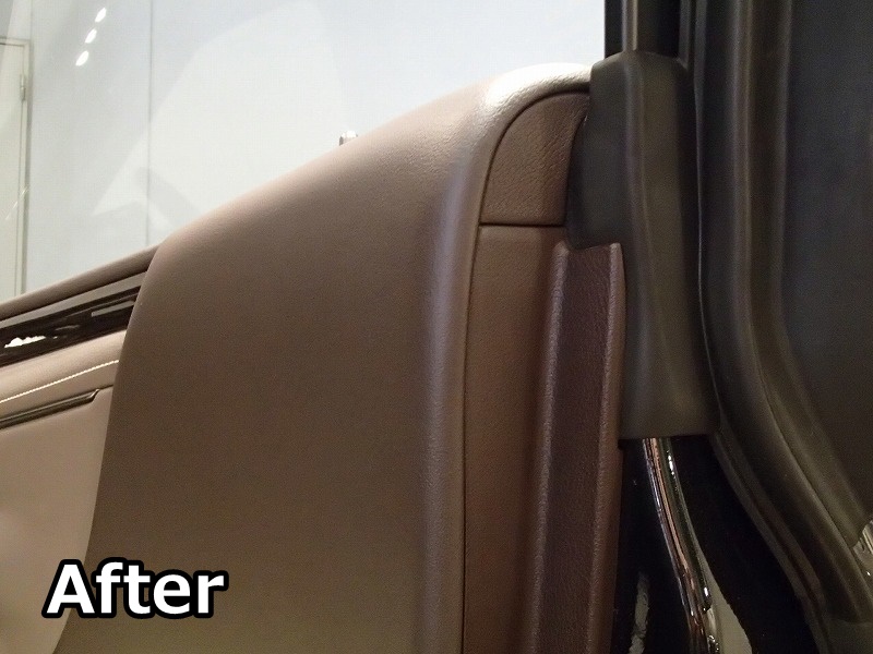 Lexus ES damaged door trim repair_After_02