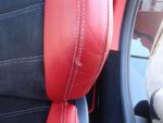 Maserati GranTurismo damaged leather seat repair Before02