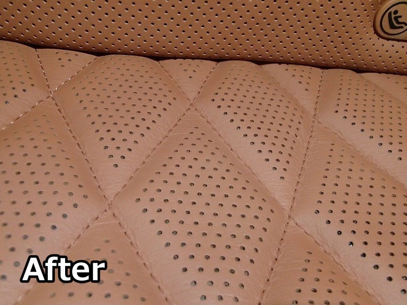 Mercedes Benz S-Class damaged leather seat repair_After_01