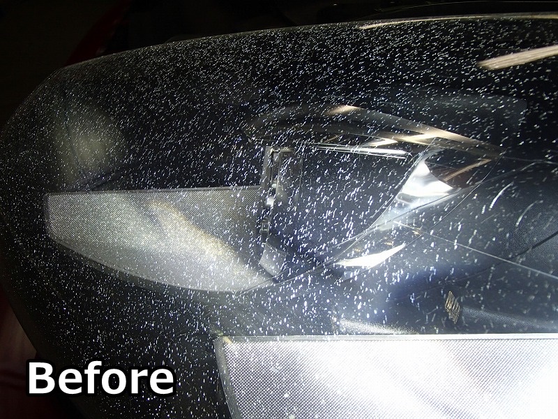 Volkswagen GOLF7 cracked headlight_restoration_Before_04